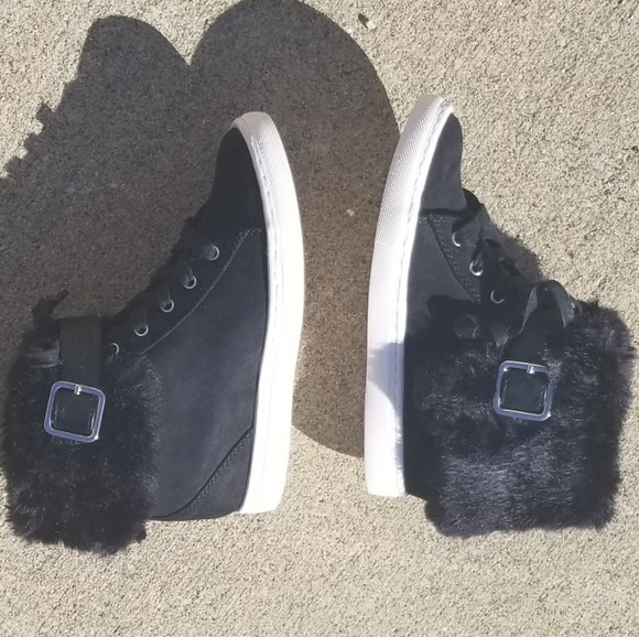 JLO Fur Hi-Top Sneakers - Picture 5 of 7